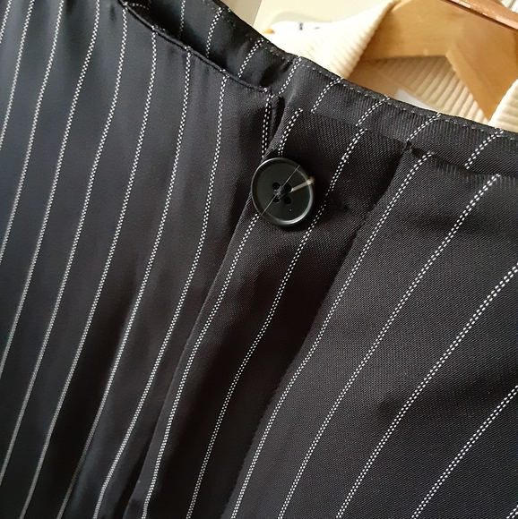 Striped Wide Leg Trousers Dress Pants Size 8 - Picture 6 of 7